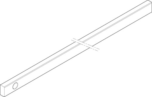 ABN Cu-Schiene 3FB 20x10x790mm XCUW123E