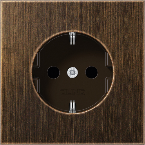 Jung SCHUKO Steckdose 16A 250V, Me. antik ME 1521 AT Jung SCHUKO Steckdose 16A 250V, Me. antik ME 1521 AT