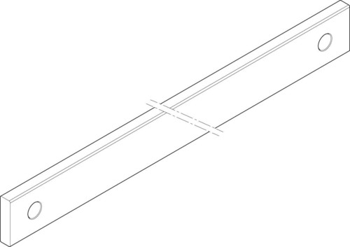 ABN Cu-Schiene 2FB 40x10x585mm XCUW142B