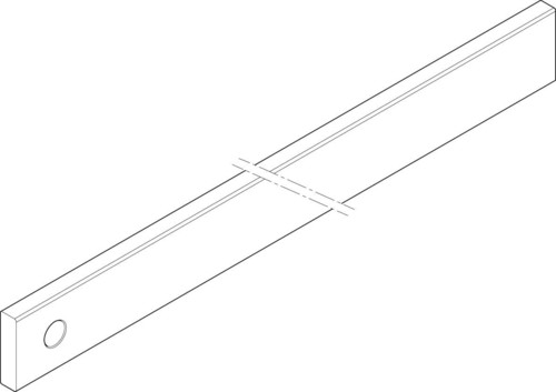 ABN Cu-Schiene 3FB 40x10x790mm XCUW143E