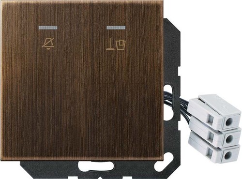 Jung Hotelabdeckung mit LED-Einheit 230V ME CU KO5 M 230 AT