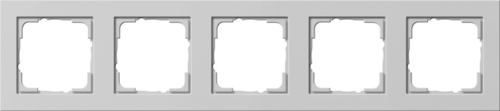 Gira Abdeckrahmen 5-f. grau 021537