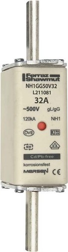 Mersen NH-Sicherungseinsatz SF Gr.1 gG 32A/500V KM NH1GG50V32