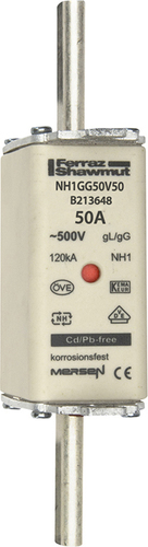 Mersen NH-Sicherungseinsatz SF Gr.1 gG 50A/500V KM NH1GG50V50