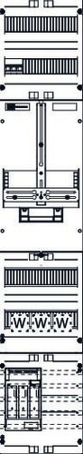 ABN Zähler-Wandlerfeld 80A SAS-40mm/MPL ZW19X430N