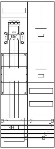 ABN Zähler-Wandlerfeld Stw.Karlsruhe BW5pol ZW29X0452N