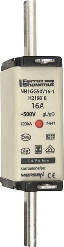 Mersen NH-Sicherungseinsatz SG Gr.1 gG 16A/500V KM NH1GG50V16-1