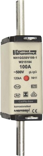 Mersen NH-Sicherungseinsatz SG Gr.1 gG 100A/500V KM NH1GG50V100-1