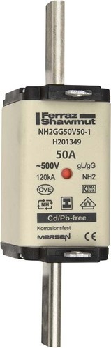 Mersen NH-Sicherungseinsatz SG Gr.2 gG 50A/500V KM NH2GG50V50-1