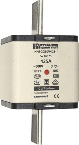 Mersen NH-Sicherungseinsatz SG Gr.3 gG 425A/500V KM NH3GG50V425-1