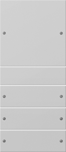 Gira Wippenset 4-f. 1+3 grau lack. 2184015
