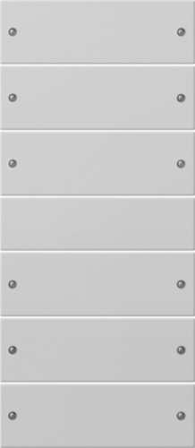 Gira Wippenset 6-f. 3+3 grau lack. 2186015