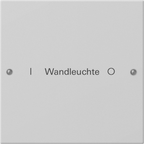 Gira Wippenset 1-f. beschr. grau lack. 2201015