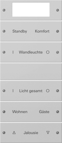 Gira Wippenset 5-f. Plus2+3besch.gr lack 2215015