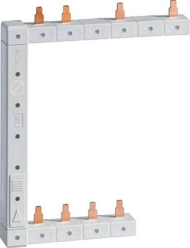 Hager Phasenschiene senkrecht 63A re L1N-L2N-L3N KCF963R