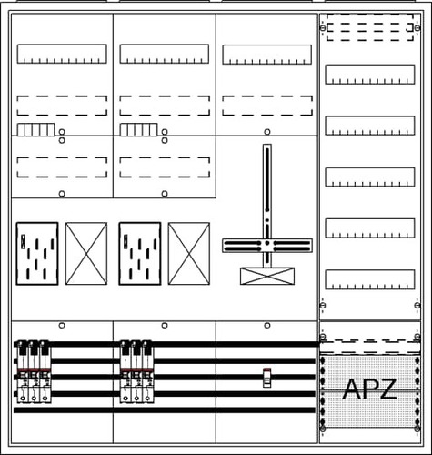 Striebel&John Komplettschrank APBKE-IA472Z2R1S1V5A BA47BH5