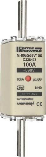Mersen NH-Sicherungseinsatz SF Gr.0 gG 100A/690V KM NH0GG69V100
