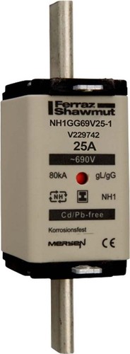 Mersen NH-Sicherungseinsatz SG Gr.1 gG 25A/690V KM NH1GG69V25-1
