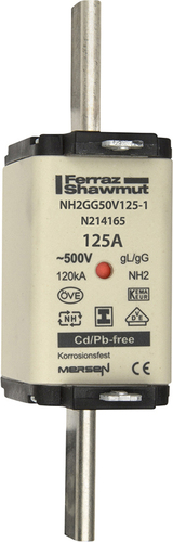 Mersen NH-Sicherungseinsatz Gr.2, 125A NH2GG69V125-1