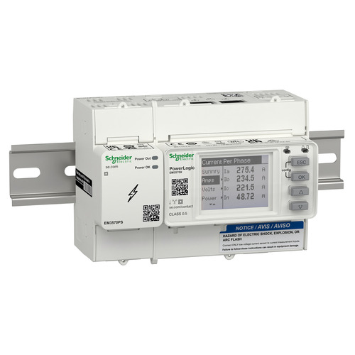 Schneider Electric EM3750 Zähler, LVCT, mit Netzteil METSEEM3570