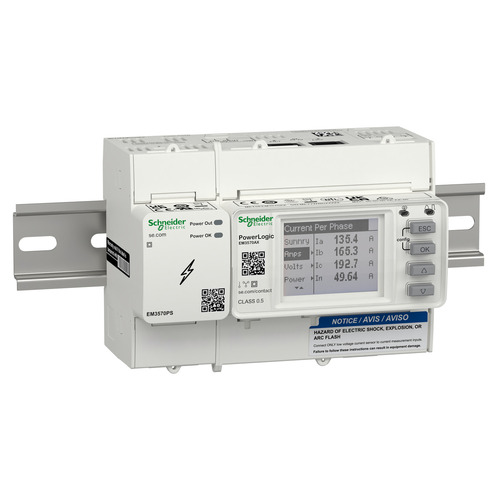 Schneider Electric EM3750 Zähler, Rogowski, mit Netzteil METSEEM3570A