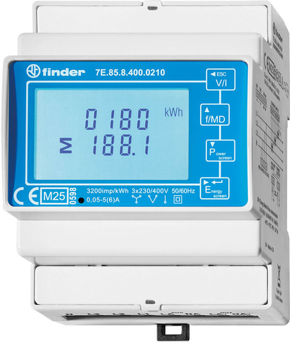Finder Wandlerzähler S0, MID, 2 Tarife 7E.85.8.400.0212 Finder Wandlerzähler S0, MID, 2 Tarife 7E.85.8.400.0212