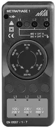 Gossen Metrawatt Drehfeldrichtungsanzeiger METRAPhase 1 Gossen Metrawatt Drehfeldrichtungsanzeiger METRAPhase 1