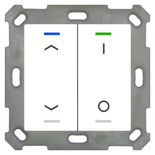 MDT technologies Taster Light 55 2-fach RGBW,rws/glä BE-TAL5502.C1