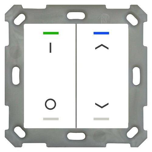 MDT technologies Taster Light 55 2-fach RGBW,rws/glä BE-TAL5502.D1