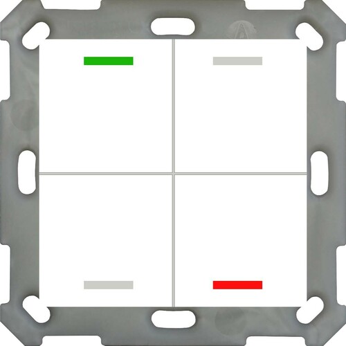 MDT technologies Taster Light 55 4-fach RGBW,rws/glä,neutral BE-TAL55T4.01