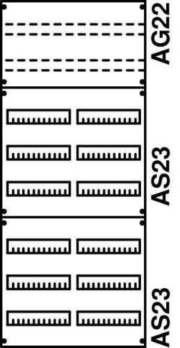 Striebel&John Verteilerfeld BH4 2-Feld 2V43KA