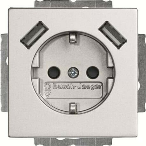 Busch-Jaeger SCHUKO-2x USB Steckdose 20 EUCB2USB-83