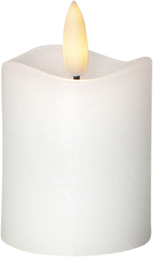 Star Trading LED-Kerze 2er-Set 7,5x5cm, weiß 063-36