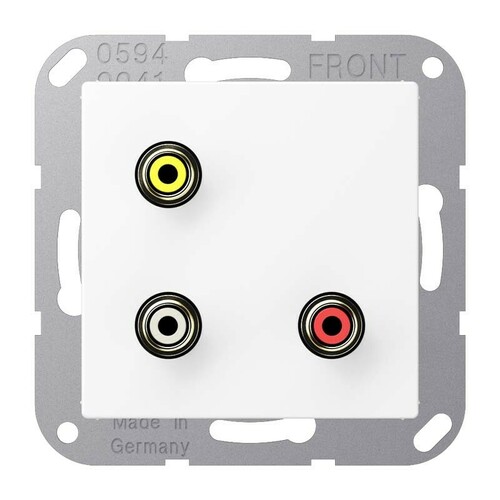 Jung Multimedia-Anschlusssystem schneeweiß matt MA A 1031 WWM