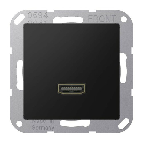 Jung Multimedia-Anschlusssystem graphitschwarz matt MA A 1112 SWM