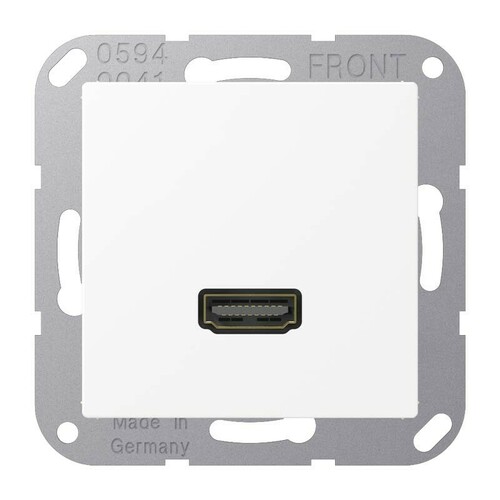 Jung Multimedia-Anschlusssystem schneeweiß matt MA A 1112 WWM Jung Multimedia-Anschlusssystem schneeweiß matt MA A 1112 WWM