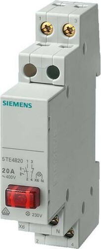 Siemens Dig.Industr. Taster 2S,20A,rot,230V 5TE4823 Siemens Dig.Industr. Taster 2S,20A,rot,230V 5TE4823
