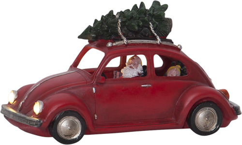 Star Trading LED-Weihnachtszene Santa/Auto 992-21