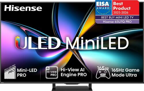 Hisense 4K Mini LED ULED-TV 165cm,Dolby Vison IQ 65U7Q Pro