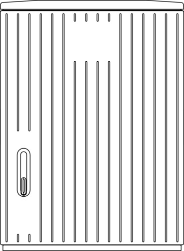 Elsta Mosdorfer Polyesterschrank A880-1 leer 10050355