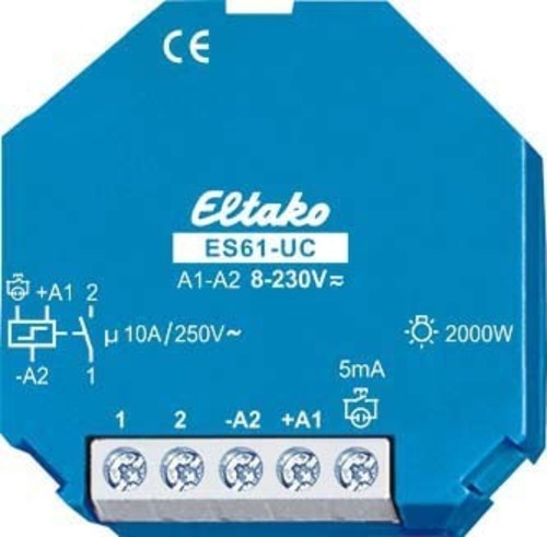 Eltako Stromstoßschalter 8-230VUC,1S,16A ES61-UC