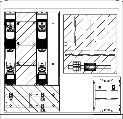 Elsta Mosdorfer Wandlerschrank Freiluft WS A850-2 S3 L 250A WS822L.S3.N1111