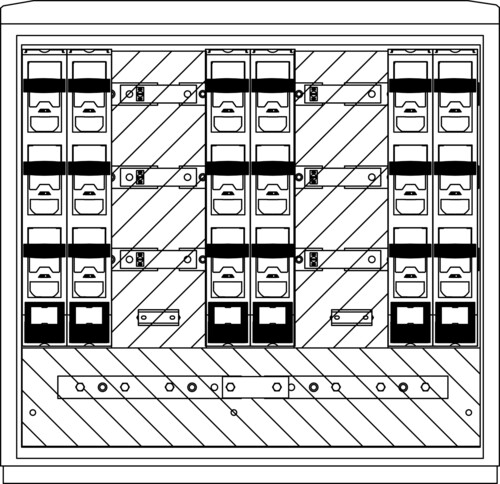Elsta Mosdorfer Wandlerschrank Freiluft WS A850-2 S5 500A WS825.S5.N22231
