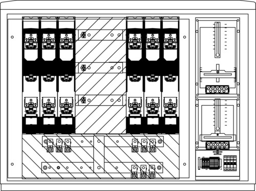 Elsta Mosdorfer Wandlerschrank Freiluft WS A850-3 S1 L 630A WS836L.S1.N3301