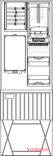 Elsta Mosdorfer Zähleranschlusssäule A320 W2 1Z 3.HZ 24TE ZS321.W2.24