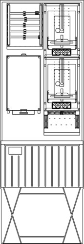 Elsta Mosdorfer Zähleranschlusssäule A320 W3 2Z 3.HZ ZS322.W3