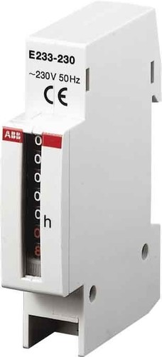 ABB Stotz S&J Betriebsstundenzähler 99999 h, 1TE E233-24