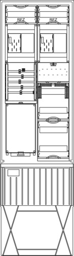 Elsta Mosdorfer Zähleranschlusssäule A340 W1 2Z BKEI 12TE ZS342B.W1.12A
