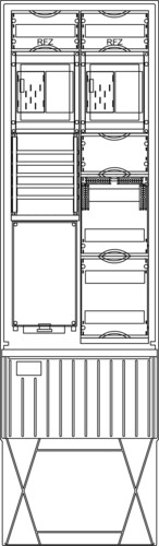 Elsta Mosdorfer Zähleranschlusssäule A340 W2 2Z BKEI 36TE ZS342B.W2.36A