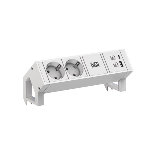 Bachmann Steckdosenleiste DESK2 white 2xCEE7/3 902.3201